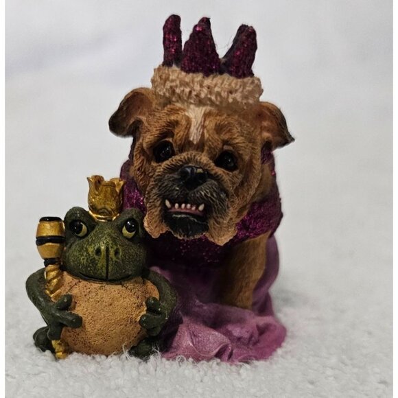Westland Giftware Zelda Wisdom Princess Bulldog & Frog Figurine 2005 RARE - Picture 1 of 7